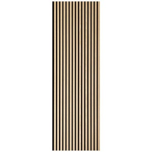 Novel Akustikpaneel Eiche hell Sonido Elements, Eiche, Eiche Bianco, Holz, Kunststoff, Holzwerkstoff, Eiche, furniert, Holz, 56x244x1.8 cm, FSC Mix,