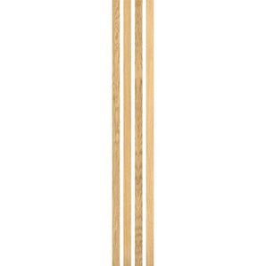 Novel Akustikpaneel Eiche hellbraun acous Stix, Hellbraun, Holz, Eiche, 3.5x0.9x250 cm, Fsc, Montage ohne Bohren, Tapeten & Wandverkleidungen,
