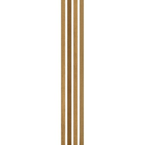 Novel Akustikpaneel Eiche rustikal Stix 4er Packung, Eiche, Holzwerkstoff, 3.5x0.9x250 cm, Fsc, Montage ohne Bohren, Tapeten & Wandverkleidungen,