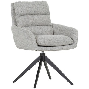 Novel Armlehnstuhl, Beige, Textil, Drehkreuz, 60x89x69 cm, Sitzfläche 360° drehbar, automatische Rückholfunktion, Stoffauswahl, Esszimmer, Stühle,