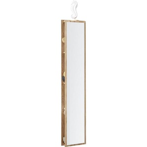 Novel Badezimmerregal, Eiche, Holzwerkstoff, 3 Fächer, 30x160x15 cm, Goldenes M, Made in Germany, Typenauswahl, hängend, in verschiedenen Holzdekoren