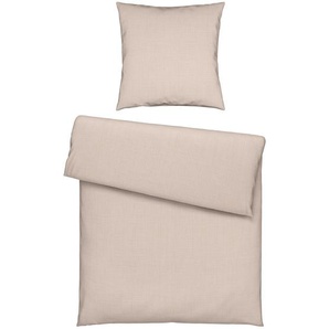 Novel Bettwäsche Gentano, Perlmutt, Textil, Uni, 135x200 cm, Textiles Vertrauen - Oeko-Tex®, bügelfrei, pflegeleicht, hautfreundlich, Schlaftextilien,