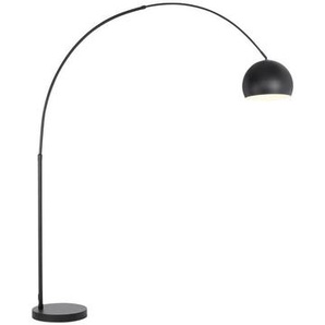 Novel Bogenleuchte, Schwarz, Metall, Metalloptik,Metalloptik, rund,rund, 39x190-205 cm, RoHS, Bsci, Fußschalter, Lampen & Leuchten, Innenbeleuchtung, Stehlampen, Bogenlampen