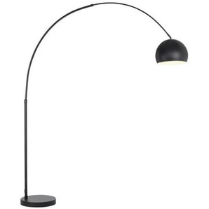 Novel Bogenleuchte, Schwarz, Metall, Metalloptik,Metalloptik, rund,rund, 39x190-205x170 cm, RoHS, Bsci, Fußschalter, Lampen & Leuchten,