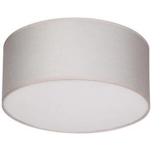 Novel Deckenleuchte Garland, Grau, Weiß, Metall, Kunststoff, Textil, Uni,Uni, rund,rund, 15.5 cm, RoHS, CE, Lampen & Leuchten, Innenbeleuchtung, Deckenleuchten