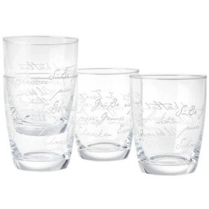 Novel Dessertglas, Weiß, Transparent, Glas, 4-teilig, 210 ml, 14.6x9.5x14.6 cm, Essen & Trinken, Geschirr, Schalen & Schüsseln, Dessertschalen