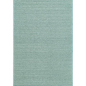 Novel Flachwebeteppich, Blau, Textil, Uni, rechteckig, 160x230 cm, Oeko-Tex® Standard 100, für Fußbodenheizung geeignet, in verschiedenen Größen erhältlich, Teppiche & Böden, Teppiche, Moderne Teppiche