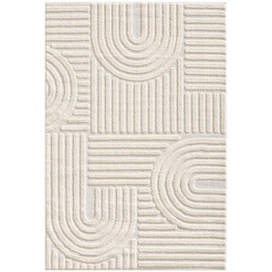 Novel Flachwebeteppich Art, Creme, Textil, Boho, rechteckig, 120x170 cm, Oeko-Tex® Standard 100, pflegeleicht, Teppiche & Böden, Teppiche, Webteppiche