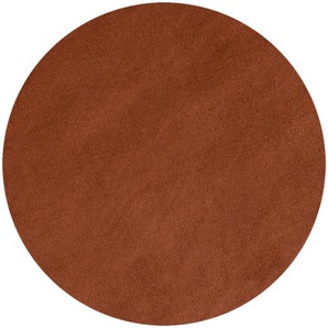 Novel Flachwebeteppich Sky, Braun, Textil, Uni, rund, Oeko-Tex® Standard 100, pflegeleicht, Teppiche & Böden, Teppiche, Runde Teppiche