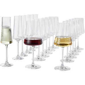 Novel Gläserset Bardolino, Klar, Glas, 18-teilig, Lfgb, Made in Europe, Essen & Trinken, Gläser, Gläser-Sets