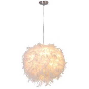 Novel Hängeleuchte, Weiß, Kunststoff, Fell, Wolken,Wolken, rund,rund, 145 cm, RoHS, ISO 9001, Bsci, CE, Lampen & Leuchten, Innenbeleuchtung, Hängelampen