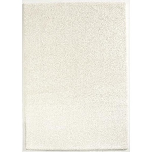 Novel Hochflorteppich , Weiß , Textil , Uni , rechteckig , 67 cm , Reach, Oeko-Tex® Standard 100 , für Fußbodenheizung geeignet, in verschiedenen Größen erhältlich, UV-beständig, Fasern thermofixiert (heatset), antistatisch , Teppiche & Böden, Teppiche,