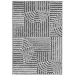 Novel Hochflorteppich Art, Silber, Textil, Boho, rechteckig, 60x110 cm, Oeko-Tex® Standard 100, pflegeleicht, Teppiche & Böden, Teppiche,