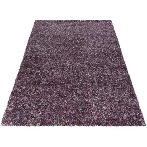 Novel Hochflorteppich Enjoy, Pink, Textil, Uni, rechteckig, 140 cm, Oeko-Tex® Standard 100, für Fußbodenheizung geeignet, schmutzabweisend, Hausstauballergiker lichtunempfindlich, antistatisch, pflegeleicht, strapazierfähig, leicht zusammenrollbar,
