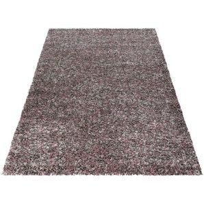Novel Hochflorteppich Enjoy, Rosa, Textil, Uni, rechteckig, 200 cm, Oeko-Tex® Standard 100, für Fußbodenheizung geeignet, schmutzabweisend, Hausstauballergiker lichtunempfindlich, antistatisch, pflegeleicht, strapazierfähig, leicht zusammenrollbar,