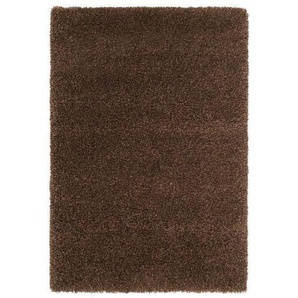 Novel Hochflorteppich Fashion Shaggy , Braun , Textil , Uni , rechteckig , 80 cm , in verschiedenen Größen erhältlich , Teppiche & Böden, Teppiche, Hochflorteppiche & Shaggys