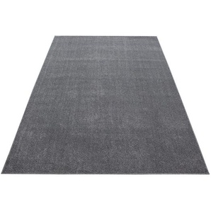 Novel Hochflorteppich ATA 7000, Hellgrau, Textil, Uni, rechteckig, 160x230 cm, Oeko-Tex® Standard 100, für Fußbodenheizung geeignet, schmutzabweisend,