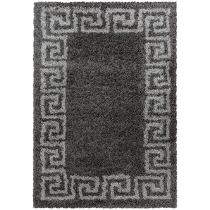 Novel Hochflorteppich Hera 3301 Taupe, Taupe, Textil, Raute, rechteckig, 140 cm, Oeko-Tex® Standard 100, für Fußbodenheizung geeignet, schmutzabweisend, Hausstauballergiker lichtunempfindlich, antistatisch, pflegeleicht, strapazierfähig, leicht