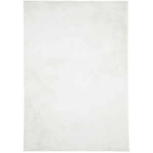 Novel Hochflorteppich Lagos, Weiß, Textil, rechteckig, 160x230 cm, Oeko-Tex® Standard 100, für Fußbodenheizung geeignet, Teppiche & Böden, Teppiche,