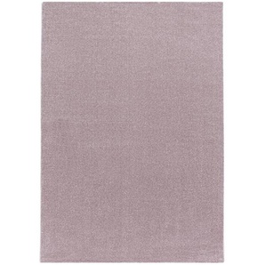 Novel Hochflorteppich Rio 4600 rosa , Rosa , Textil , Uni , rechteckig , 160 cm , Oeko-Tex® Standard 100 , für Fußbodenheizung geeignet, schmutzabweisend, Hausstauballergiker lichtunempfindlich, antistatisch, waschbar, pflegeleicht, strapazierfähig,