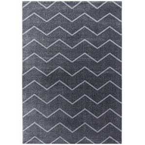 Novel Hochflorteppich Rio 4602 grau, Grau, Textil, Streifen, rechteckig, 140 cm, Oeko-Tex® Standard 100, für Fußbodenheizung geeignet, schmutzabweisend, Hausstauballergiker lichtunempfindlich, antistatisch, pflegeleicht, strapazierfähig, leicht