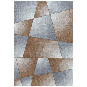 Novel Hochflorteppich Rio 4603 kupfer , Kupfer , Textil , Abstraktes , rechteckig , 160 cm , Oeko-Tex® Standard 100 , für Fußbodenheizung geeignet, schmutzabweisend, Hausstauballergiker lichtunempfindlich, antistatisch, waschbar, pflegeleicht,