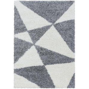 Novel Hochflorteppich Tango 3101 Grau, Grau, Textil, Abstraktes, rechteckig, 280 cm, Oeko-Tex® Standard 100, für Fußbodenheizung geeignet, schmutzabweisend, Hausstauballergiker lichtunempfindlich, antistatisch, pflegeleicht, strapazierfähig, leicht