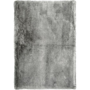 Novel Kunstfell , Silber , Textil , rechteckig , 80 cm , Oeko-Tex® Standard 100 , für Fußbodenheizung geeignet, lichtunempfindlich, pflegeleicht, leicht zusammenrollbar , Teppiche & Böden, Teppiche, Fellteppiche