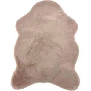 Novel Kunstfell, Beige, Textil, Tierform, 40x60 cm, waschbar, Teppiche & Böden, Teppiche, Fellteppiche