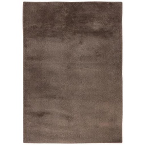 Novel Kunstfell, Taupe, Textil, rechteckig, 80x150 cm, für Fußbodenheizung geeignet, Teppiche & Böden, Teppiche, Fellteppiche