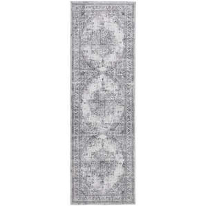 Novel Läufer, Grau, Textil, Vintage, rechteckig, 80x250 cm, Oeko-Tex® Standard 100, für Fußbodenheizung geeignet, in verschiedenen Größen erhältlich,