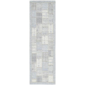 Novel Läufer, Hellblau, Textil, Patchwork, rechteckig, 68 cm, in verschiedenen Größen erhältlich, Teppiche & Böden, Teppiche, Teppichläufer