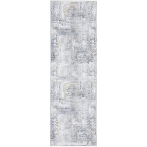 Novel Läufer Leo, Grau, Textil, Vintage, rechteckig, 80x250 cm, Oeko-Tex® Standard 100, in verschiedenen Größen erhältlich, waschbar, pflegeleicht,