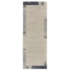Novel Läufer Palazzo Lobo, Blau, Grau, Textil, rechteckig, 80 cm, in verschiedenen Größen erhältlich, Teppiche & Böden, Teppiche, Teppichläufer