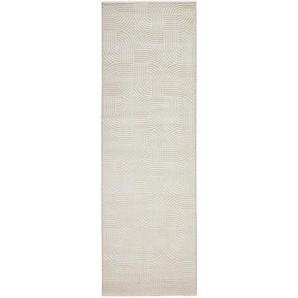 Novel Läufer Sahara, Creme, Textil, Struktur, rechteckig, 80x250 cm, Oeko-Tex® Standard 100, pflegeleicht, Teppiche & Böden, Teppiche, Teppichläufer