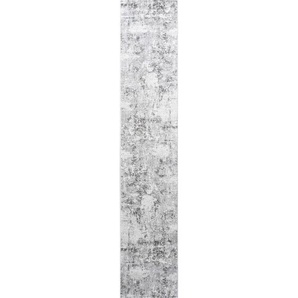 Novel Läufer Sorrent, Silber, Hellgrau, Dunkelgrau, Textil, Abstraktes, rechteckig, 67x340 cm, Oeko-Tex® Standard 100, für Fußbodenheizung geeignet,