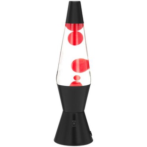 Novel Lavaleuchte, Rot, Schwarz, Metall, Glas, Uni, 55 mm, rund, 37.5 cm, RoHS, Bsci, CE, Wippschalter, Lampen & Leuchten, Innenbeleuchtung,
