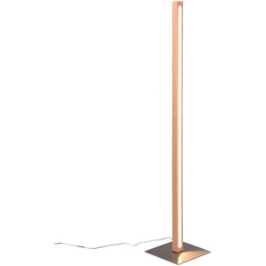 Novel Led-Stehleuchte Emma , Eiche , Holz, Kunststoff , Eiche , Uni,Uni , F , 115 cm , Lampen & Leuchten, Innenbeleuchtung, Stehlampen, Stehlampen Dimmbar