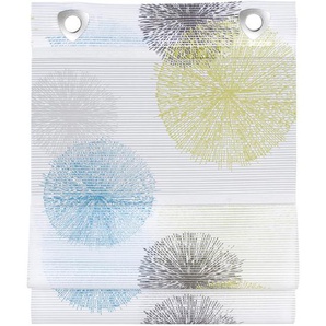 Novel Magnetrollo Belize, Blau, Grau, Grün, Weiß, Textil, Abstraktes, 45x130 cm, Oeko-Tex® Standard 100, Wohntextilien, Rollos & Jalousien, Rollos