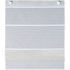 Novel Magnetrollo Kenu, Taupe, Textil, Streifen, 45x130 cm, Oeko-Tex® Standard 100, Länge universell einstellbar, Wohntextilien, Rollos & Jalousien,
