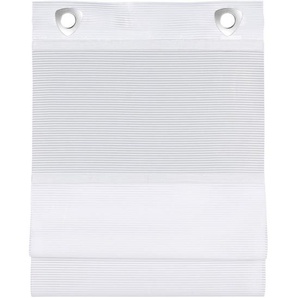 Novel Magnetrollo Benin, Weiß, Textil, Streifen, 80x130 cm, Oeko-Tex® Standard 100, Wohntextilien, Rollos & Jalousien, Rollos