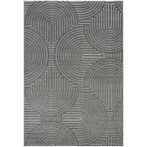 Novel Outdoorteppich Berlin, Grau, Textil, Boho, rechteckig, 60x110 cm, für Fußbodenheizung geeignet, schmutzabweisend, Hausstauballergiker pflegeleicht, Teppiche & Böden, Teppiche, Outdoorteppiche