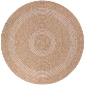 Novel Outdoorteppich Comilla, Beige, Textil, Vintage, rund, Oeko-Tex® Standard 100, pflegeleicht, Teppiche & Böden, Teppiche, Outdoorteppiche