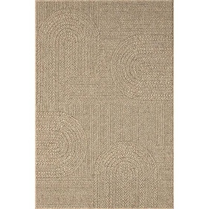 Novel Outdoorteppich Kansas, Natur, Textil, Struktur, rechteckig, 60x90 cm, Bsci, für Fußbodenheizung geeignet, Teppiche & Böden, Teppiche,