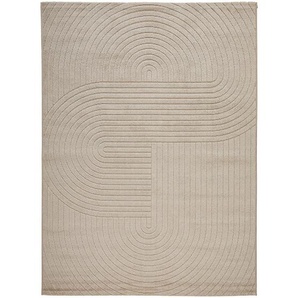 Novel Outdoorteppich Las Palmas, Taupe, Textil, Struktur, rechteckig, 80x150 cm, ISO 9001, Bsci, Oeko-Tex® Standard 100, für Fußbodenheizung geeignet, in verschiedenen Größen erhältlich, feuchtraumgeeignet, leicht zusammenrollbar, Teppiche & Böden,