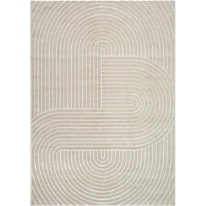 Novel Outdoorteppich Tenerife Plus, Beige, Textil, Boho, rechteckig, 80x150 cm, ISO 9001, Bsci, Oeko-Tex® Standard 100, für Fußbodenheizung geeignet,