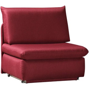 Novel Schlafsessel Etta, Weinrot, Textil, Uni, 90x89x83 cm, Liegefunktion, Stoffauswahl, Wohnzimmer, Sessel, Schlafsessel