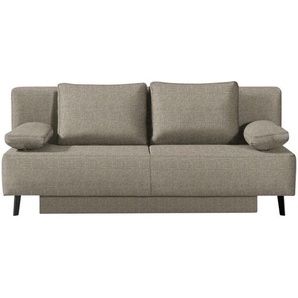 Novel Schlafsofa Sweet, Sand, Textil, Uni, 2-Sitzer, Füllung: Polyurethan (Pur), 193x85x88 cm, Schlafen auf Sitzhöhe, Kinder- & Jugendzimmer, Jugendmöbel, Jugendsofas