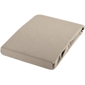 Novel Spannbetttuch, Taupe, Textil, 90-100x200-220 cm, Textiles Vertrauen - Oeko-Tex®, bügelfrei, für Wasserbetten geeignet, Schlaftextilien,