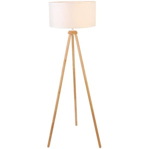 Novel Stehleuchte, Nussbaum, Kunststoff, Textil, Eiche, vollmassiv, Kreise,Kreise, rund,rund, 153 cm, RoHS, ISO 9001, Bsci, CE, Lampen & Leuchten,